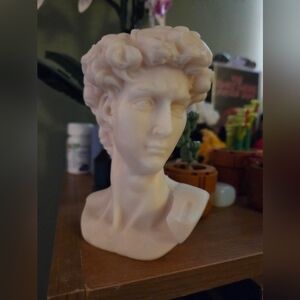 Classic Cream Bust Sculpture